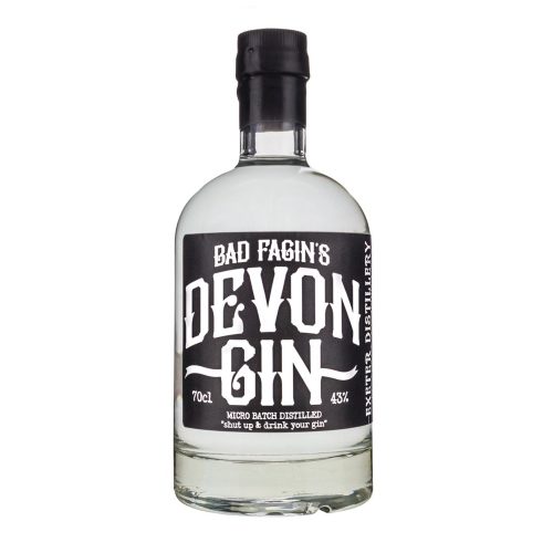 Bad Fagin's Devon Gin on a white background