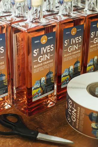 St Ives Blood Orange bottles lined up