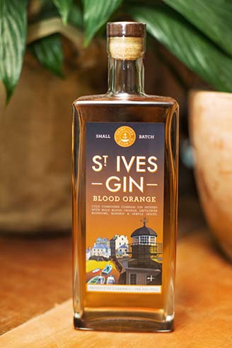 St Ives Blood Orange lifestyle leaf background