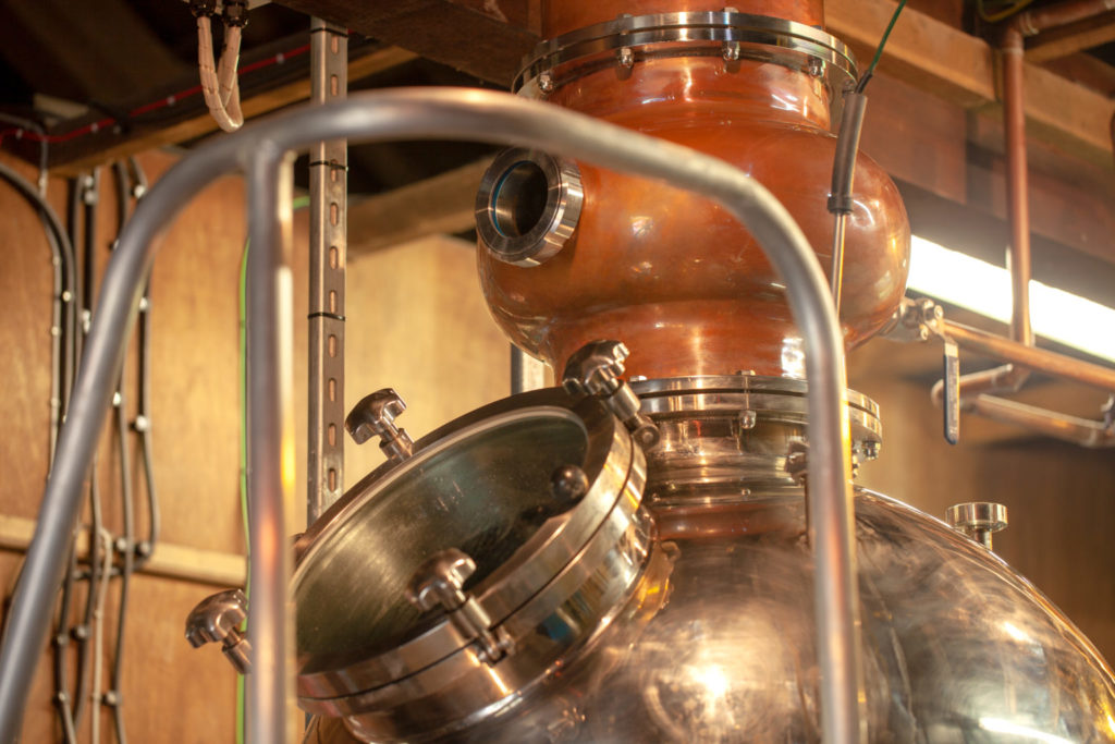 Close up of Dartmoor Distillery Gin Still