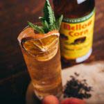 Mellow Corn bottle and drink in glass