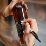 Smoother ambler bottle being written on