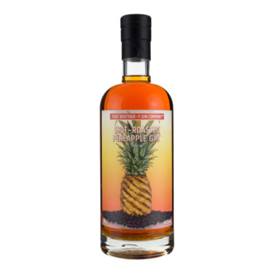 That Boutique-y Spit Roasted Pineapple Gin Company Spit Roasted Pineapple Gin bottle on a white background