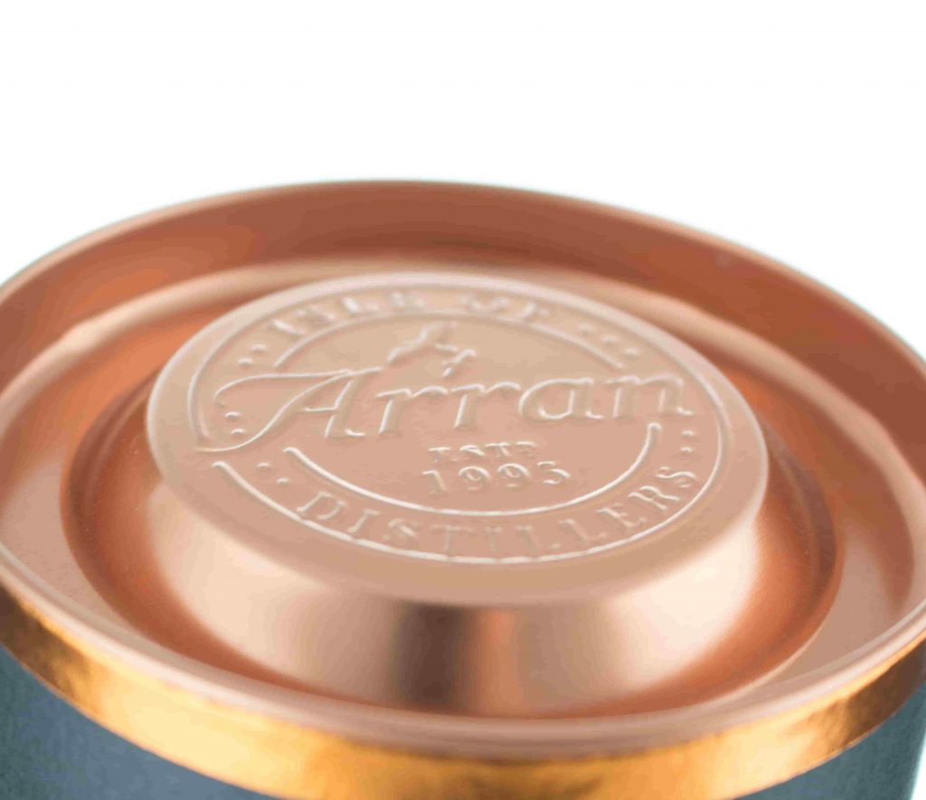 Arran Amarone Cask box cap close up