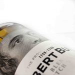 Robert burns bottle close up