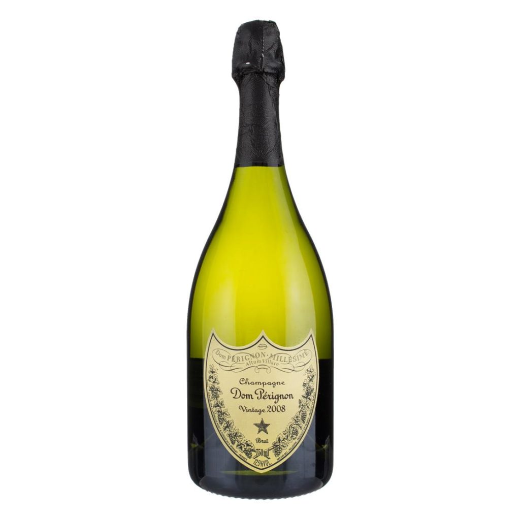Dom perignon white background