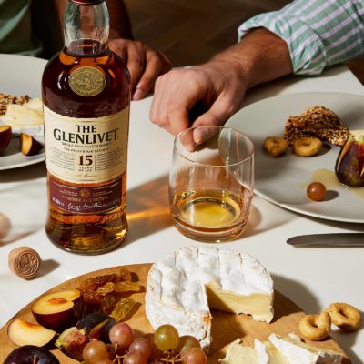 Glenlivet 15 Year Old with food