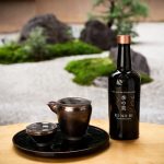Ki No Bi with Sake on Bamboo tray