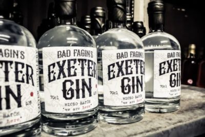 Bad Fagin's Exeter Gin on a shelf