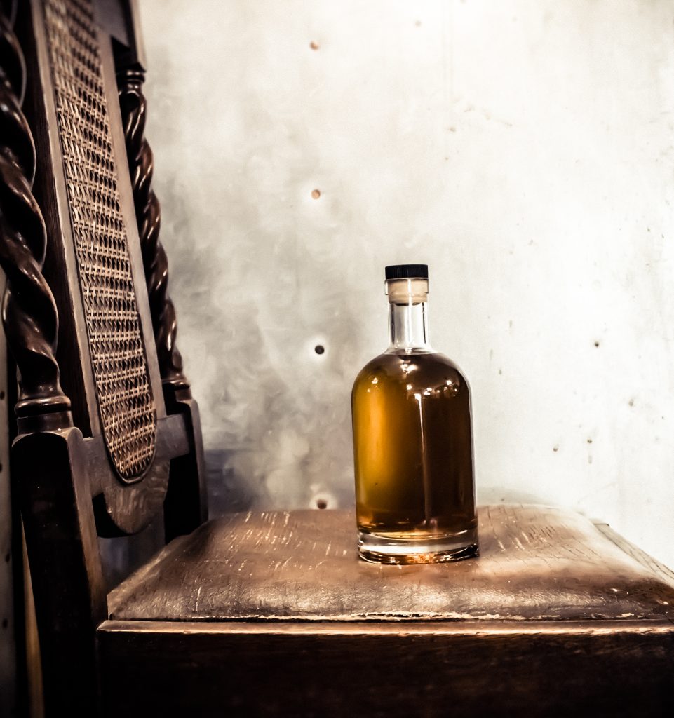 Nailbiter Rum on chair