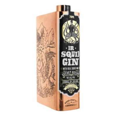 Dr Squid Ink Gin on white background