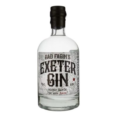 Bad Fagins Exeter Gin on white background