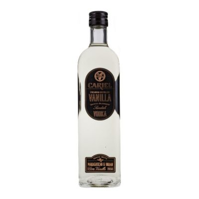 Cariel Vanilla Vodka on white background