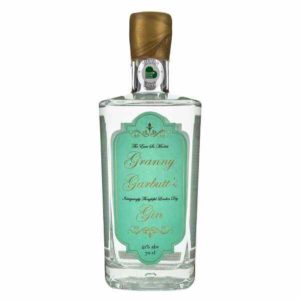 Granny Garbutt's Gin bottle on a white background