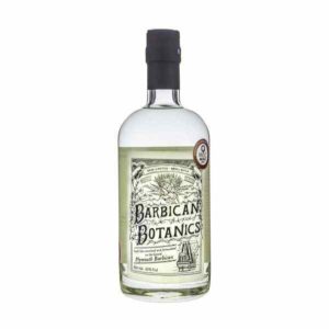 Barbican Botanics Gin bottle on a white background