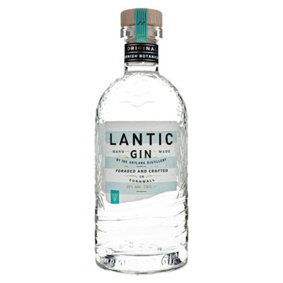 Lantic Gin bottle on a white background