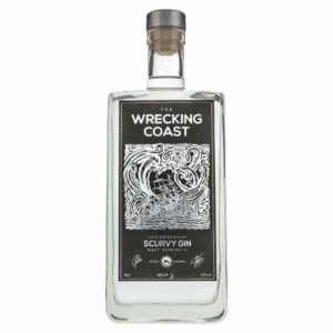 Wrecking Coast Scurvy Gin Bottle on a white background