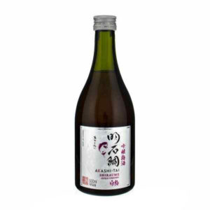 Shiraume Ginjo Umeshu Sake - Plum Infused Sake bottle on a white background