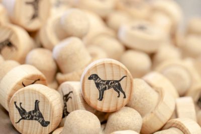 Black Dog Gin cork tops