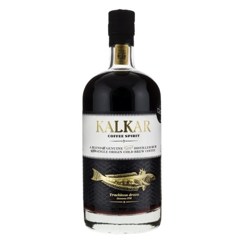 Kalkar Coffee Liqueur bottle on a white background