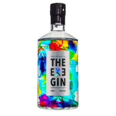The Exe Gin bottle on a white background
