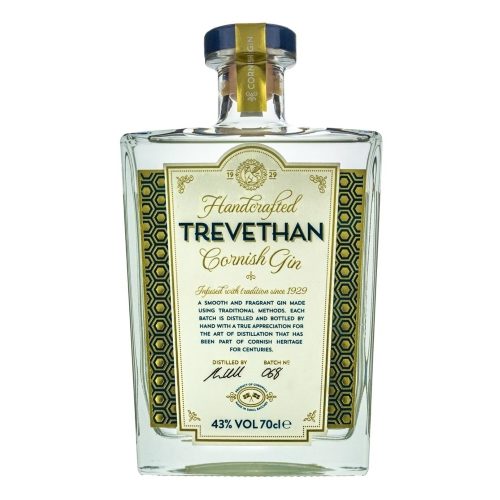 Trevethan Gin bottle on a white background
