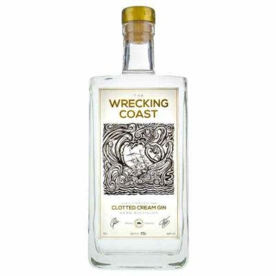 Wrecking Coast Clotted Cream Gin 70cl bottle on a white background