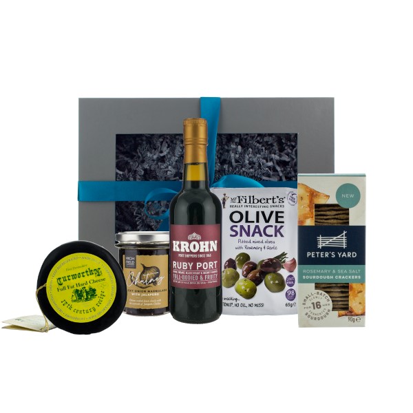 Port and Cheese Hamper Rusty Nail Spirits Next Day Delivery